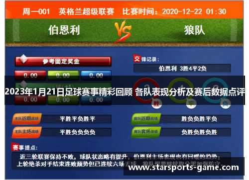 2023年1月21日足球赛事精彩回顾 各队表现分析及赛后数据点评
